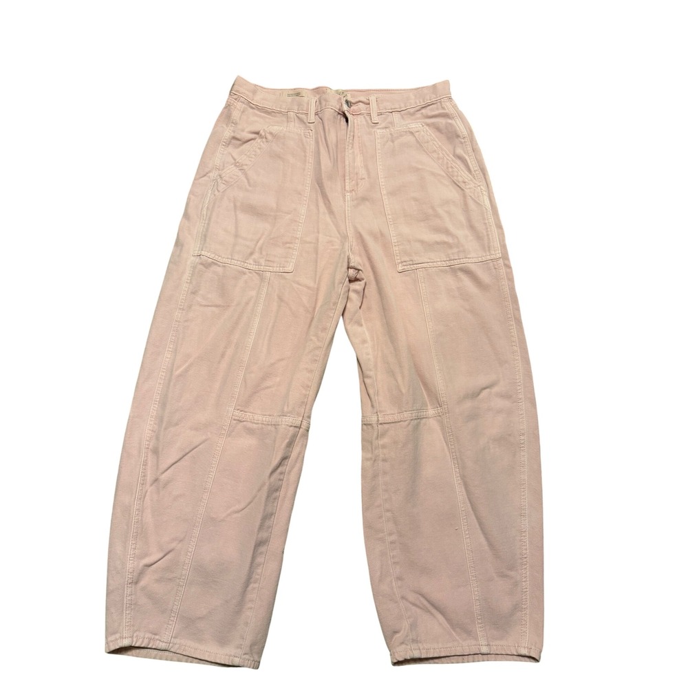 Universal Thread Womens High Rise Easy Barrel Pants Blush Pink Size 14 Utility